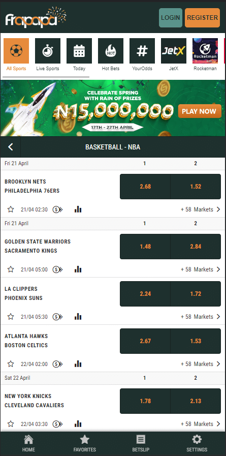 frapapa basketball betting