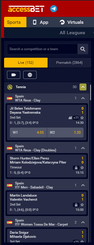 accessbet tennis betting